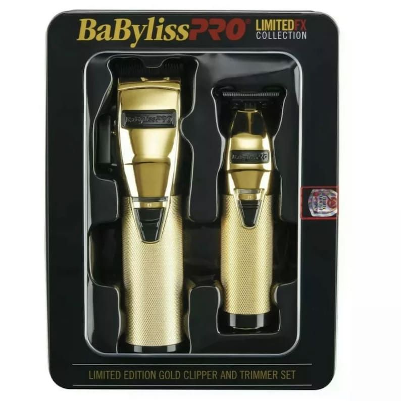 Babyliss Pro Gold clipper & trimmer set 110-220 volts fx870gb fx787gb