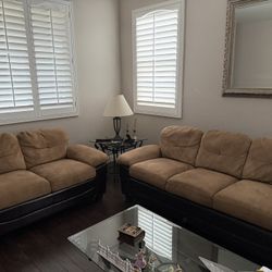 Tan  Sofa & Love Seat Set