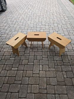 Bamboo foot stools