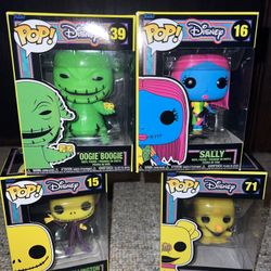 Neon Nightmare Before Christmas Funko Pops