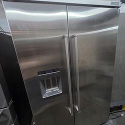 48" KITCHENAID BUILT IN STAINLESS STEEL REFRIGERATOR 