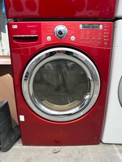 LG red gas dryer