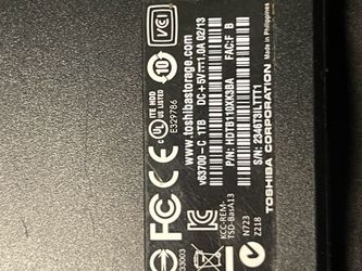 Toshiba USB 1 TB hard drive external drive SATA drive