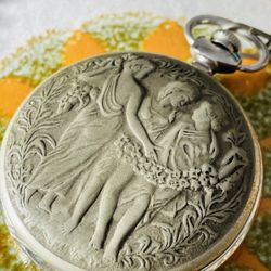Vintage Three Graces Pocket Watch 