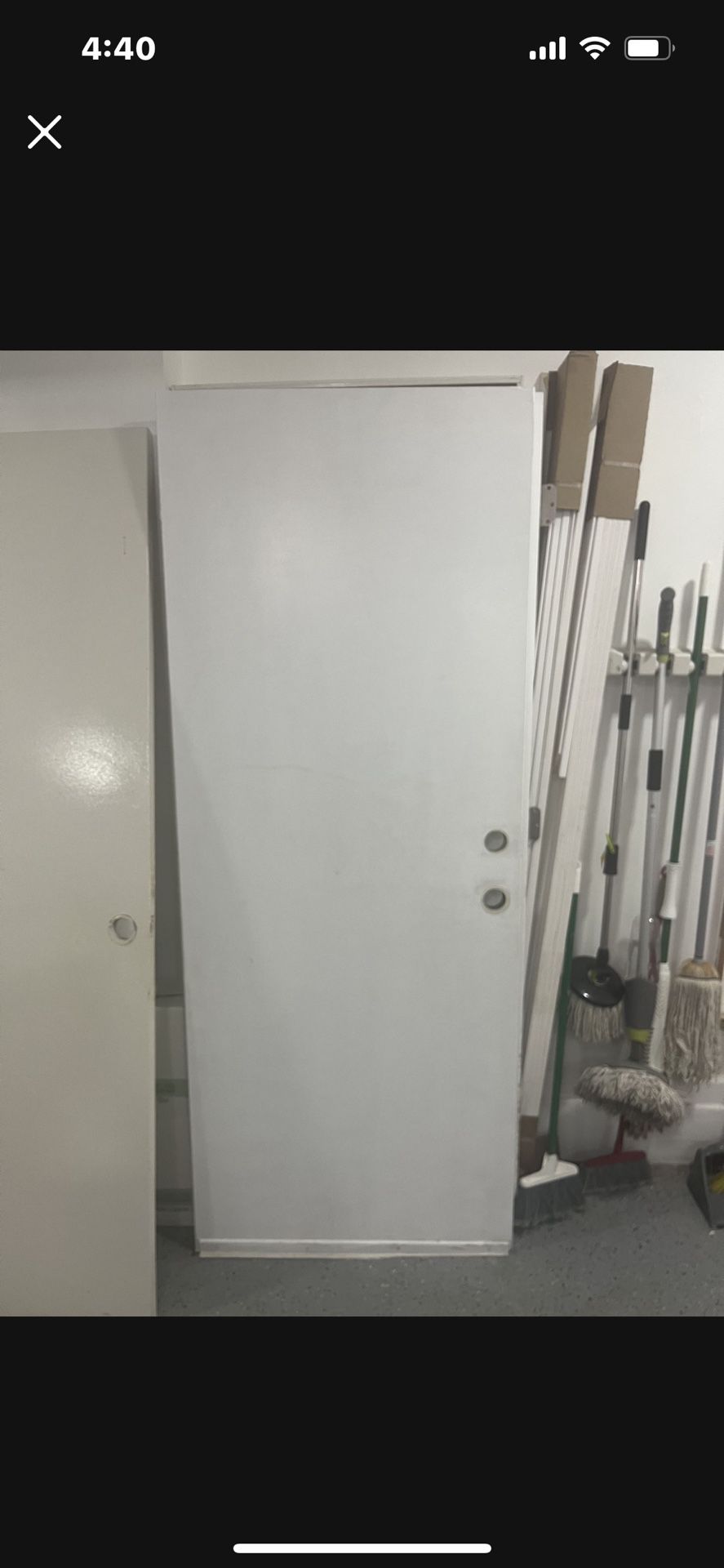 Used White Garage Door
