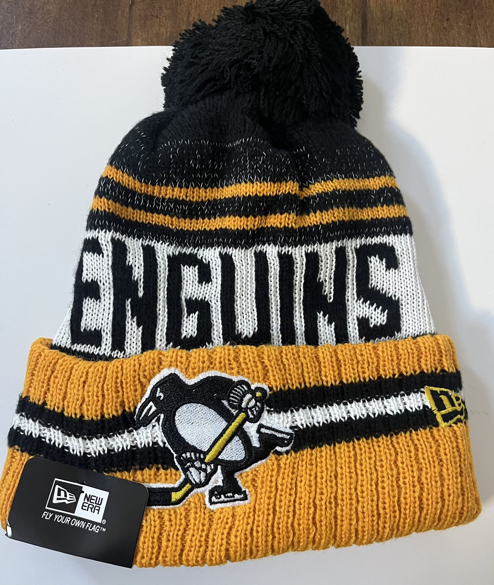 Pittsburgh Penguins Team Logo Beanie Hat Cap - NWT