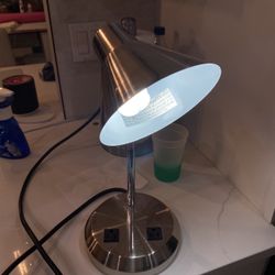 Desk Lamp With Outlets & USB Port