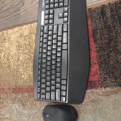 Logitech ergonomic keyboard and mouse