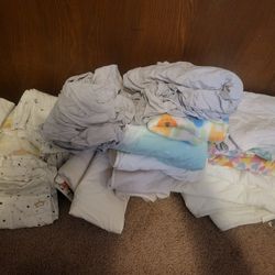 Baby Blankets And Two Toddler Bed Sheets  40.00 For All 