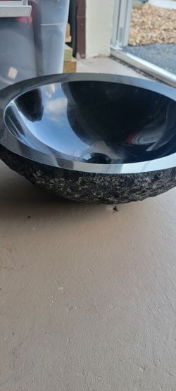 Bathroom Granite Sink Vessel Sink Bowl 17in 