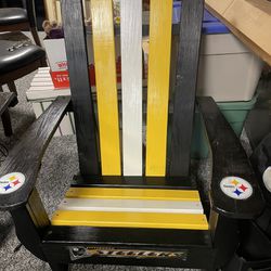 Pittsburgh Steelers Hand Painted Wooden Adirondack Chair 