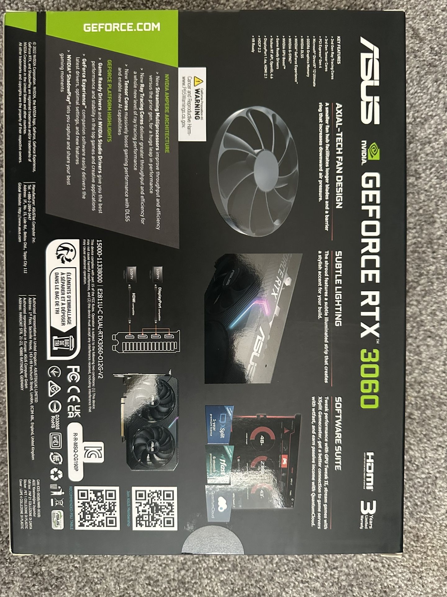 Geforce RTX 3060 OC 12 GB