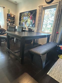 Black bench