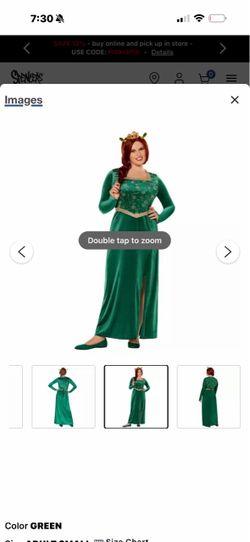 Costume Fiona shrek, women’s size M