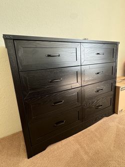 Black Dresser 8-drawers