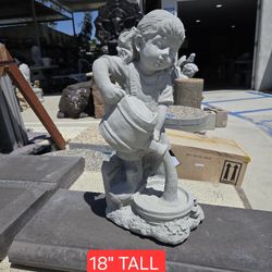 CONCRETE GIRL STATUE $45 EACH ( 18" INCH TALL)