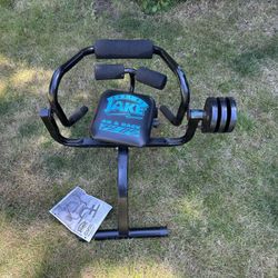 Body By Jake Ab & Back Plus Machine Home Gym Exercise Workout  W/ 3 Tension Disc