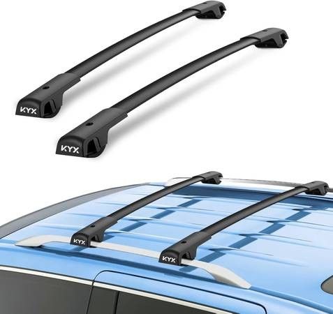 NEW Roof Rack Cross Bars for 2014-2021 Forester/Crosstrek 2013-2017 Impreza 2012-2021 Aviation Aluminum Crossbars Matte Black for Bike Luggage Rack Ka