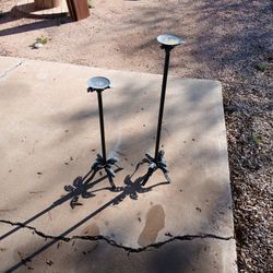 Wrought Iron Candle Holders