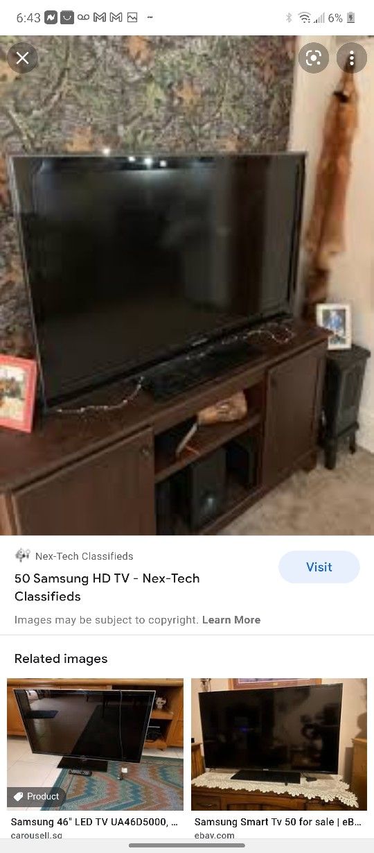 50 Inches Smart TV Sunsung