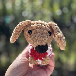 Crochet Dushnel Dog In Sweater $13 🐶 Handmade 🧶 Crochet 🧶 Plushie 