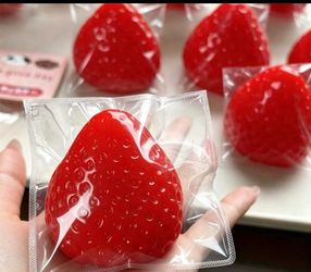 Red strawberry squishy
