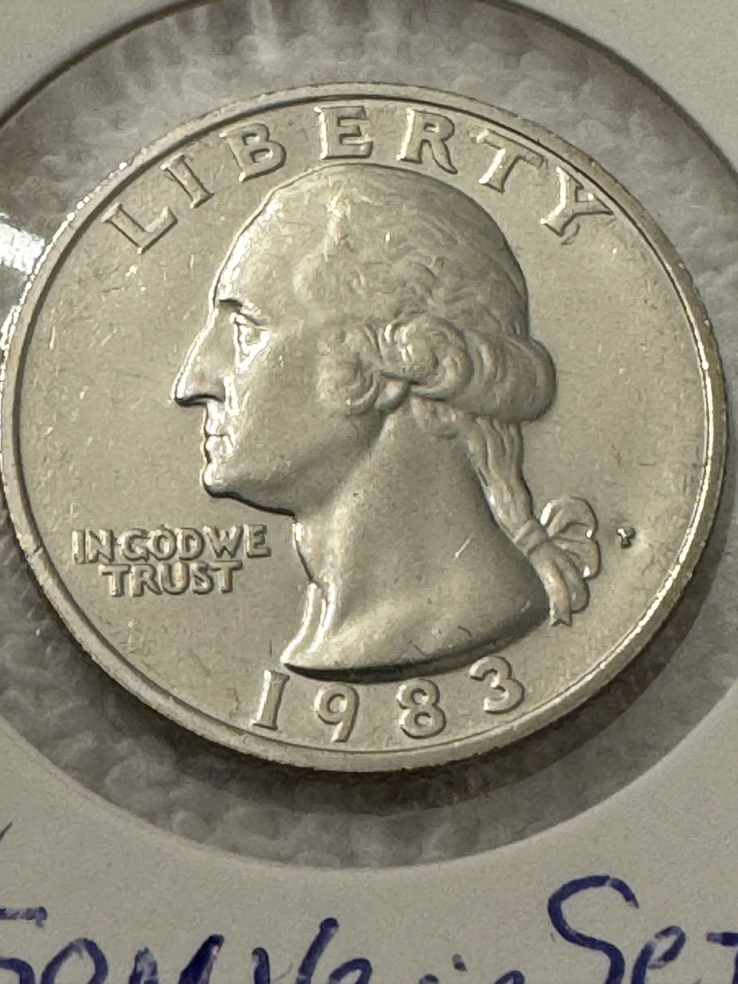 1983 Washington Quarter From Souvenir Set