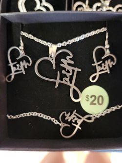 Necklace, Earrings, And Bracelet Set