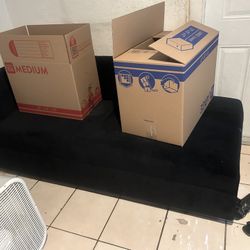 BLACK L COUCH . For Sale 