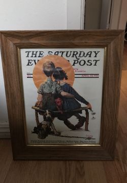 Saturday post with frame and glass screen
