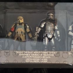 New 2017 D23 Expo Star Wars Stormtrooper Deluxe Die Cast Action Figure Gift Set