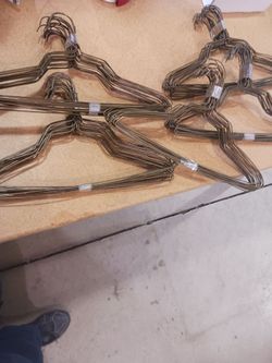 Wire clothes hangers
