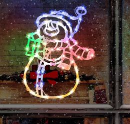 LED Snowman Window Light Decoration
