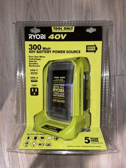 Ryobi 300 Watt 40v Battery Power Source
