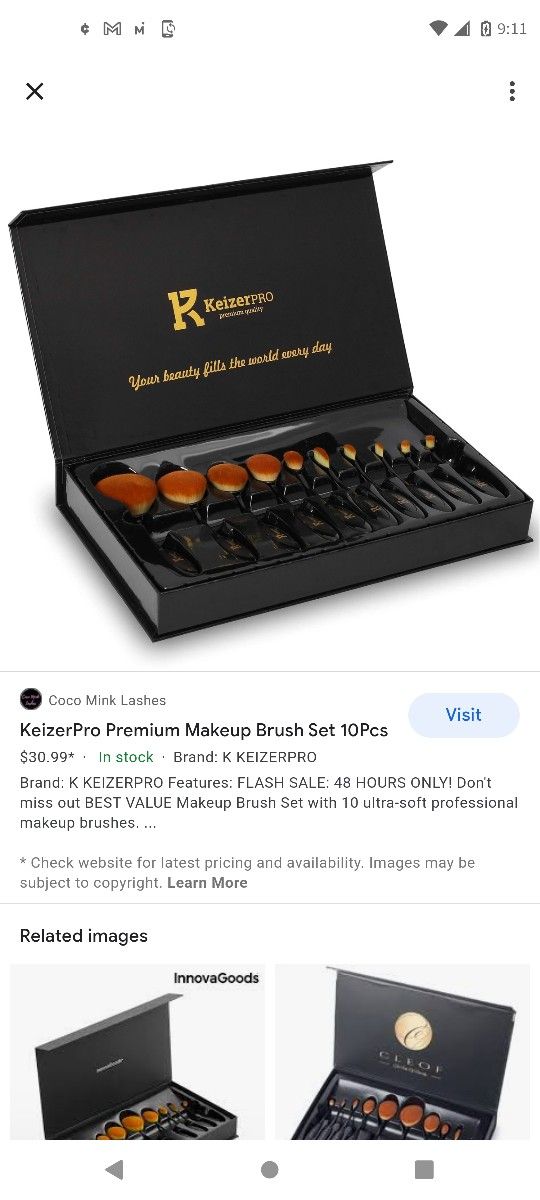 Keizer Premium Pro Makeup Brushes