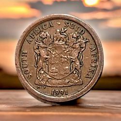 1991 South Africa 5 cent Coin