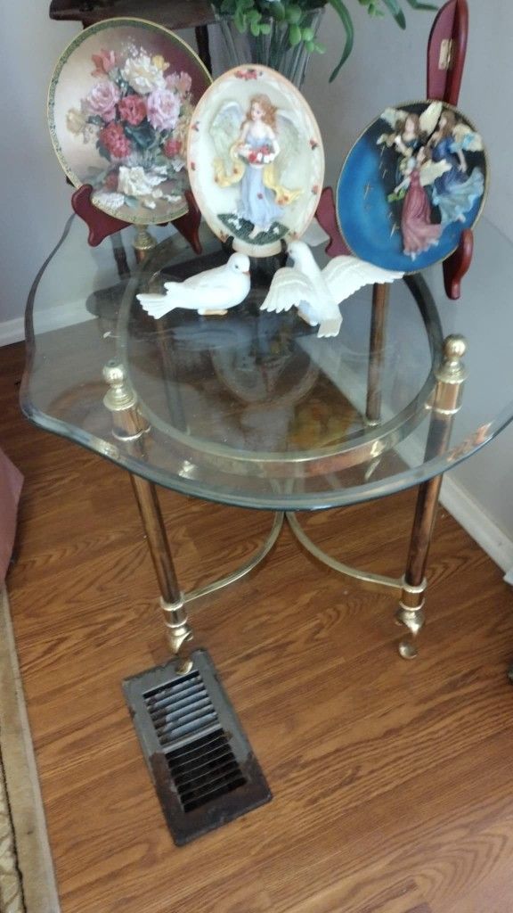 Glass End Table