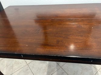 Dark Wood High Top Table
