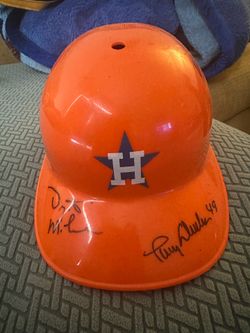 Houston Astros Vintage Autographed Helmet Larry Dierker Milo Hamilton Drayton McLane