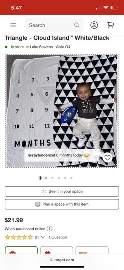 Monthly Milestone Baby Photo Mat/ Blankets (2 Blankets) 