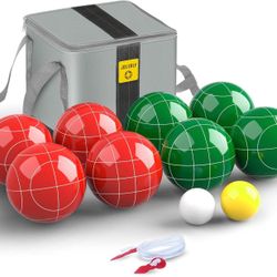 Professional Grade 107mm Bocce Ball Game Set Regulation Size and Weight 920g