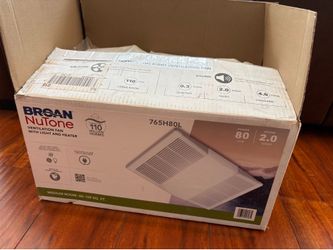 Broan-NuTone 765H80L Combination Bathroom Ventilation Fan with Light and Heather