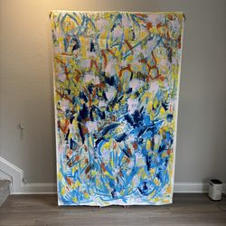 Huge Original Acrylic Painting Art On Canvas New Local