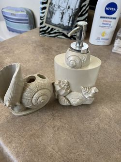 Soap Dispenser & Tooth Brush Holder