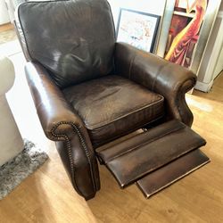 Leather Recliner Chair- Free