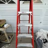 Werner six foot fiberglass step ladder new