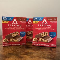 2 boxes of Atkins Strong High Protein Bars