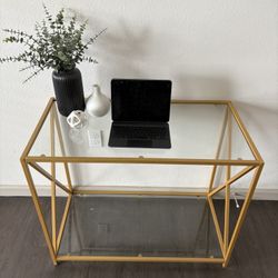 Desk/ Entry Table/Glass Table 