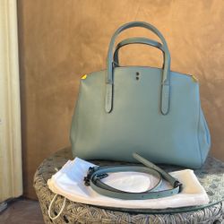 Coach Cooper Carryall Aqua Satchel Bag