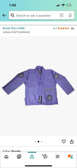 Kids Jiu Jitsu Gi Size M3 Light Purple